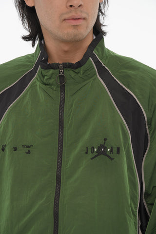 AIR JORDAN Nylon Windbreaker with Contrast Side Bands