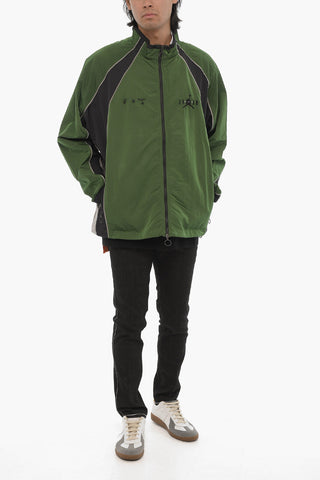 AIR JORDAN Nylon Windbreaker with Contrast Side Bands