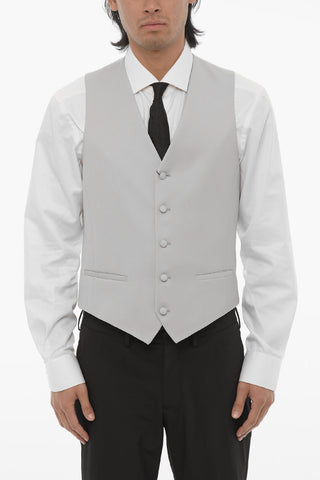 CC COLLECTION Virgin Wool CERIM.RESET Waistcoat with Jetted Pocket