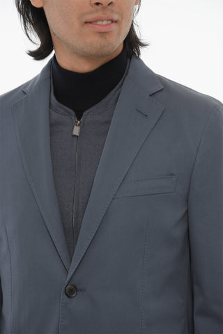 ID Wool Blend Blazer with Removable Chest Piece