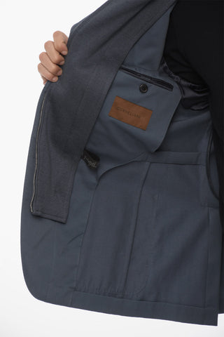 ID Wool Blend Blazer with Removable Chest Piece