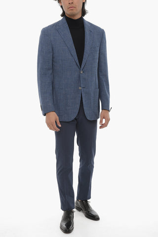 Blazer in Misto Lana LEADER SOFT con Motivo Gingham