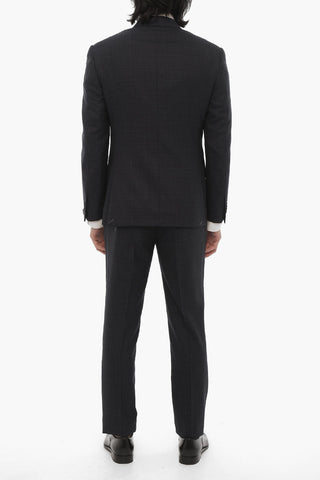 Virgin Wool Peak Lapel ACADEMY Double-Breasted Suit