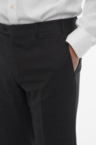 Virgin Wool Peak Lapel ACADEMY Double-Breasted Suit
