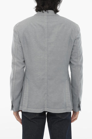 CC COLLECTION Side Vents Notch Lapel Unlined 2-Button Blazer