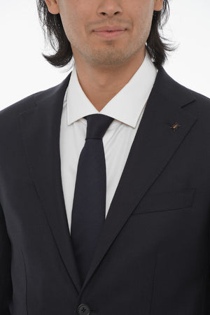 CC COLLECTION Virgin Wool Half-Lined  2-Buttons Blazer with Patch Pockets