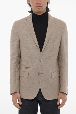 ID Side Vents Notch Lapel IDENTITY 2-Button Blazer