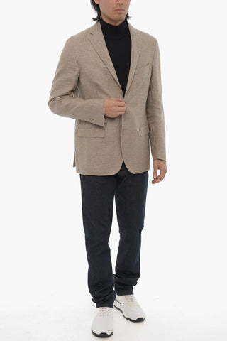 ID Side Vents Notch Lapel IDENTITY 2-Button Blazer