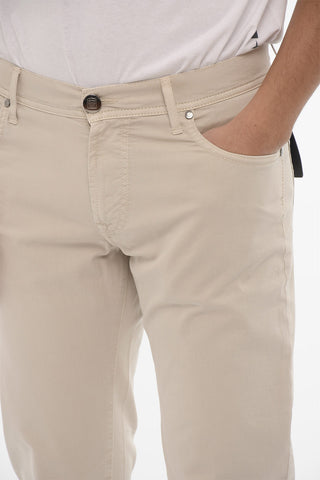 ID LUXURY DENIM Jeans Ricamati Ton-sur-ton
