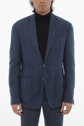 CC COLLECTION Blazer in Misto Lana con Tasche a Toppa