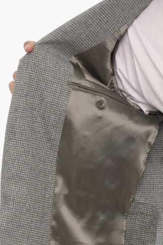 CC COLLECTION Silk and Virgin Wool 2-Button Blazer with Flap Pockets