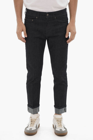 Skinny Fit Jeans with Cuffed Hem