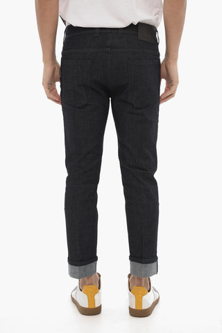 Skinny Fit Jeans with Cuffed Hem