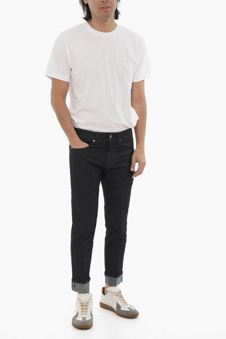 Skinny Fit Jeans with Cuffed Hem