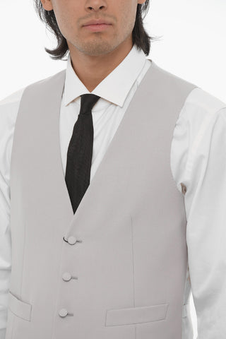 CC COLLECTION Virgin Wool Waistcoat with Back Adjuster