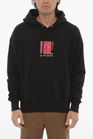 Brushed Cotton S-ALBY-X5 Hoodie with Contrasting Detail
