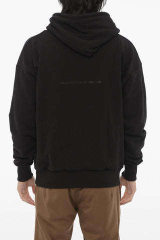 Brushed Cotton S-ALBY-X5 Hoodie with Contrasting Detail