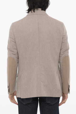 ID Linen Blend Blazer with Removable Chest Piece