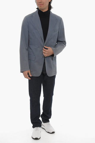 ID Cotton Half-Lined Blazer with Patch Pockets