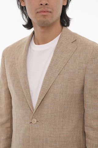 CC COLLECTION Cotton and Linen REWARD 2-Button Blazer