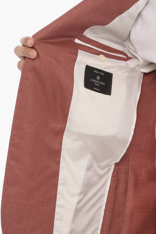 Cashmere and Silk Side Vents Notch Lapel SARTORIA 3-Button Blazer