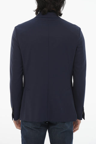 ID Virgin Wool 2-Button Blazer with Patch Pockets