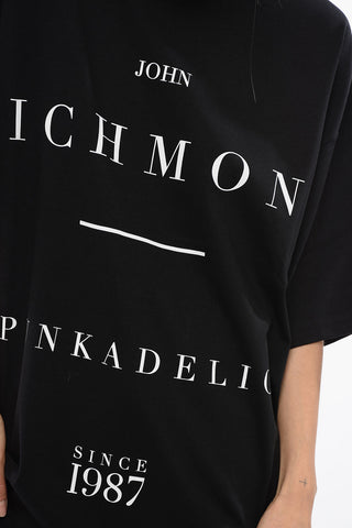 T-shirt Over PELAC con Stampa a Contrasto