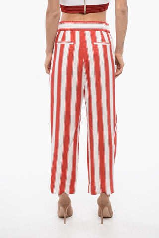 Striped Pants With Drawstings