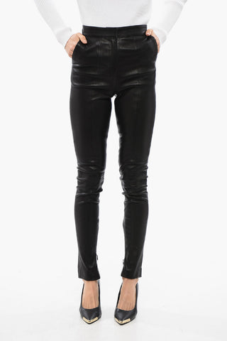 High-Waisted Skinny fit Leather Pants