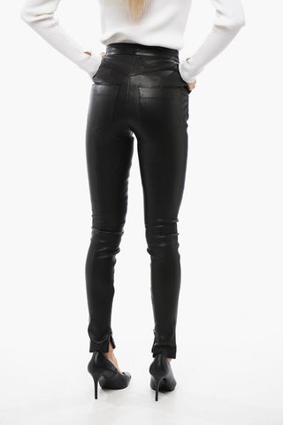 High-Waisted Skinny fit Leather Pants