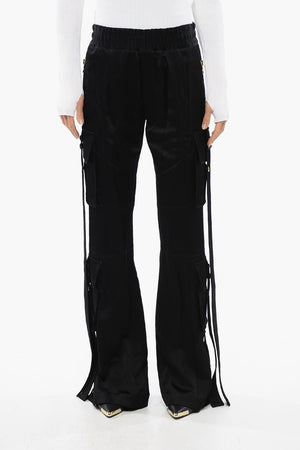 Satin Cargo Pants
