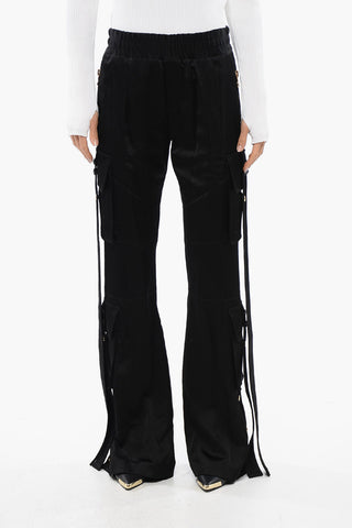 Pantaloni Cargo In Satin
