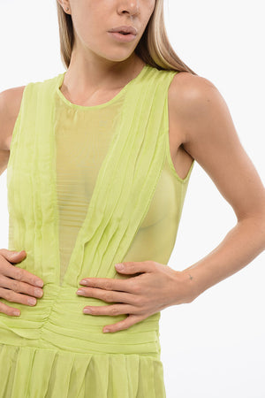 Ärmelloses Kleid KIMURA mit Rüschen