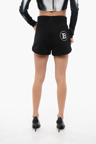 Shorts in Jersey Multitasca con Stampa Logo