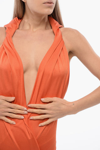 Hooded Body With Deep Neckline