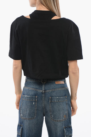 Cropped SADAO T-shirt with Double Layer