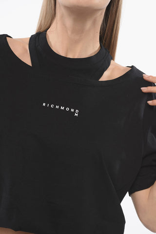 Cropped SADAO T-shirt with Double Layer