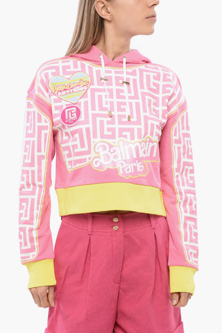 BARBIE Logoed Sweatshirt with Patchwork