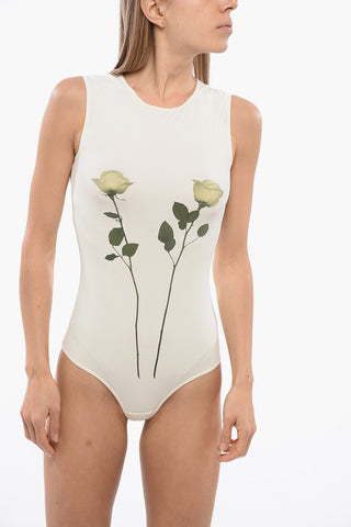 MM6 Body Stretch con Stampa Floreale