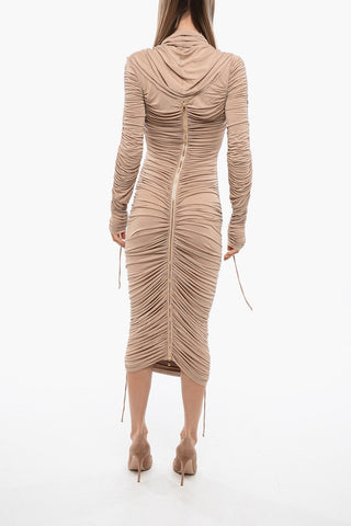 Ruched Long Sleeved Dress