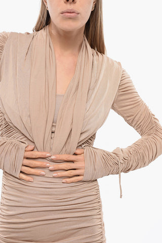 Ruched Long Sleeved Dress