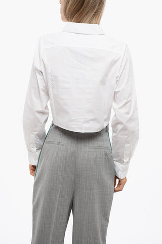 Camicia CIRTULA Crop con Ricamo Ton-sur-ton