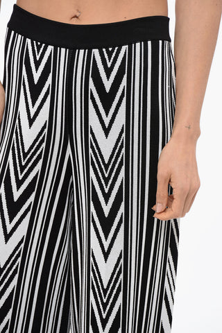 Pantaloni Wide-Fit Con Motivo Geometrico