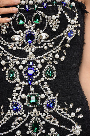 Mini-Bustierkleid mit Schmuckapplikation