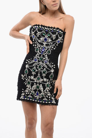 Mini-Bustierkleid mit Schmuckapplikation