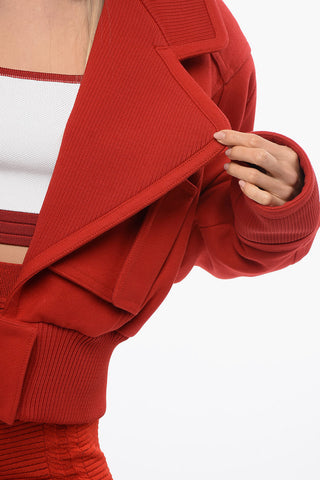 Cappotto Corto in Misto Lana Vergine con Maxi Rever