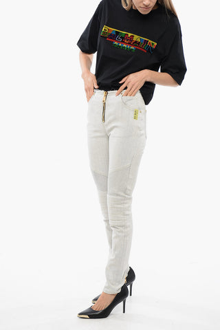 Ultra Skinnt Denims with Raw-cut Details
