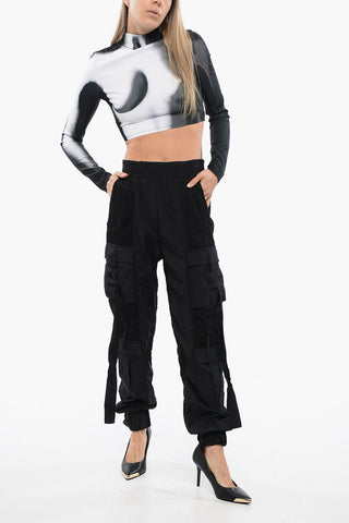 Cargo Pants With Mesh Details