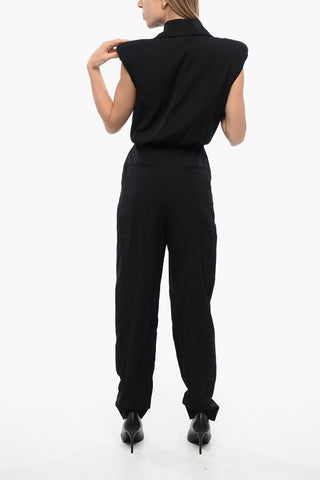 Sleeveless Pleated Jumpsuit