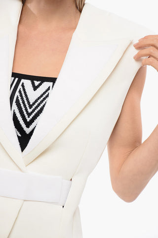 Gilet BONDAGE with Peaked Lapel